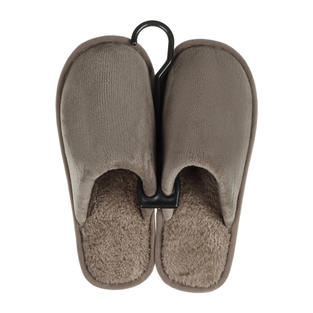 Обувь домашняя, размер 40-41, цвет коричневый, #19, арт.№ 299-292