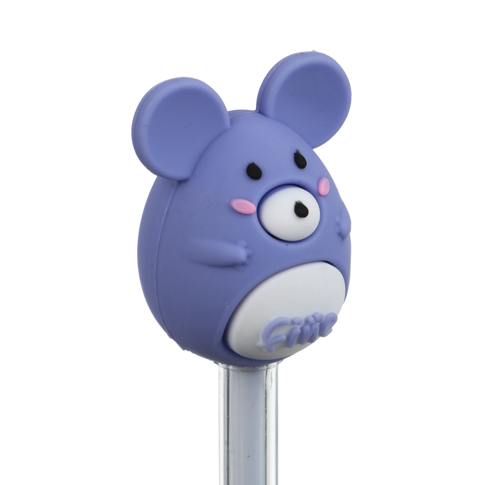 Ручка гелевая черная "Мышки", 4 вида, арт.№ 591-311