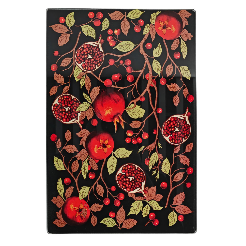 Доска стеклянная Гранат 20x30x0,4см, стекло, арт.№ 853-208