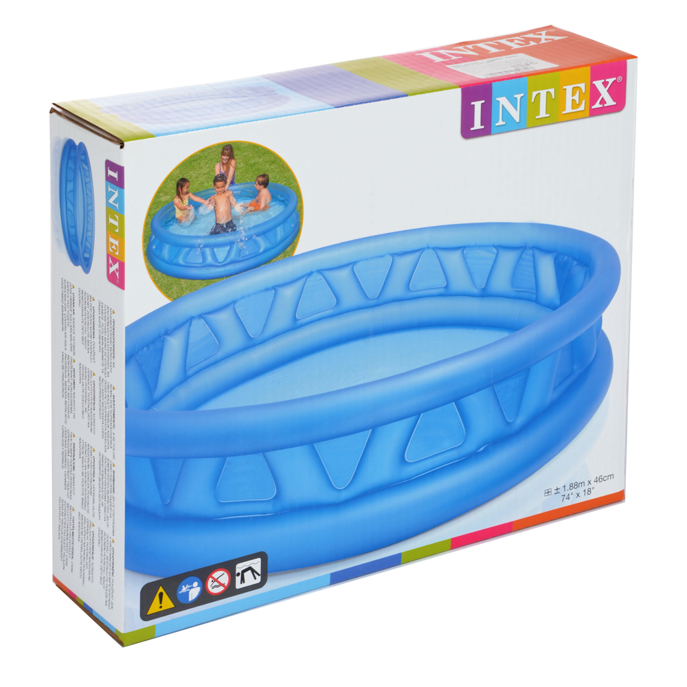 INTEX Бассейн с надувным бортом 188x46см, от 3 лет, 58431NP, арт.№ 359-297