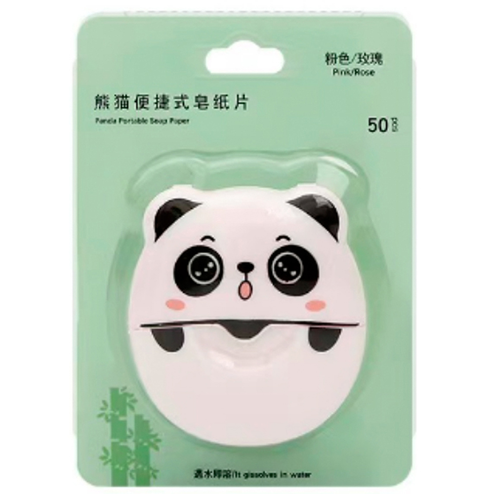 Листовое мыло в футляре Панда, 50 листов, арт.№ 952-146