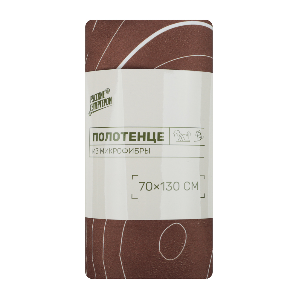 BY РУССКИЕ СУПЕРГЕРОИ Полотенце быстросохнущее из микрофибры, 70х130см, 100% полиэстер, 3 дизайна, арт.№ 484-217