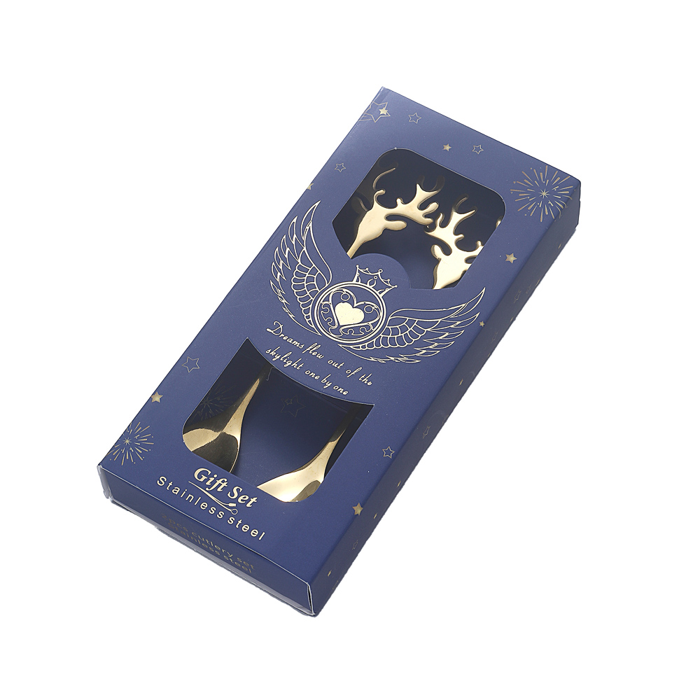 Набор чайных ложек тм VETTA Олень 2 пр., золотой, арт.№ 815-471