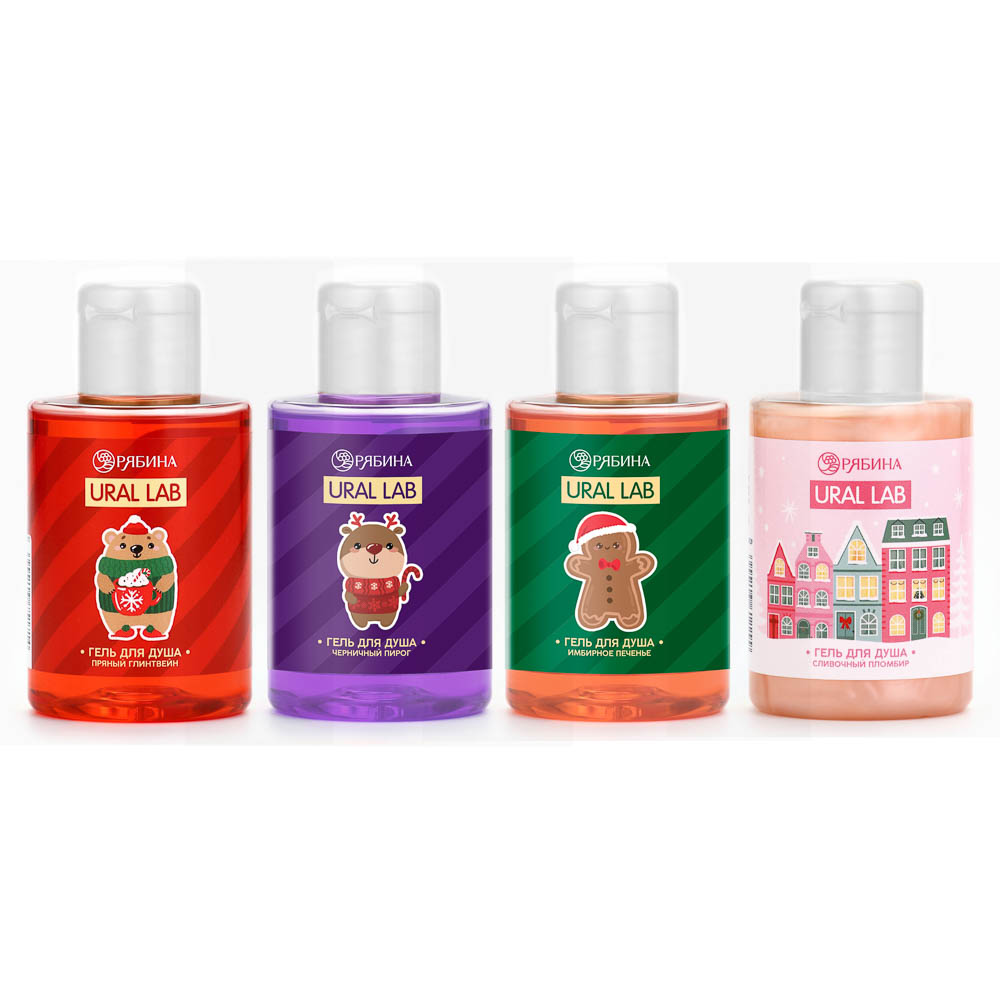 Гель для душа URAL LAB МИКС, 110мл, арт.№ 951-140