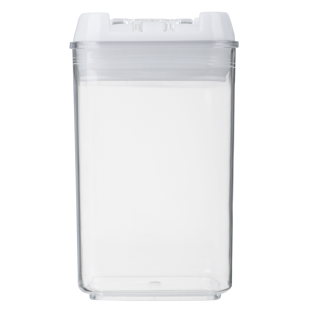 Банка для сыпучих продуктов, тм VETTA, Миндаль, 450мл квадратная, пластик, арт.№ 861-527