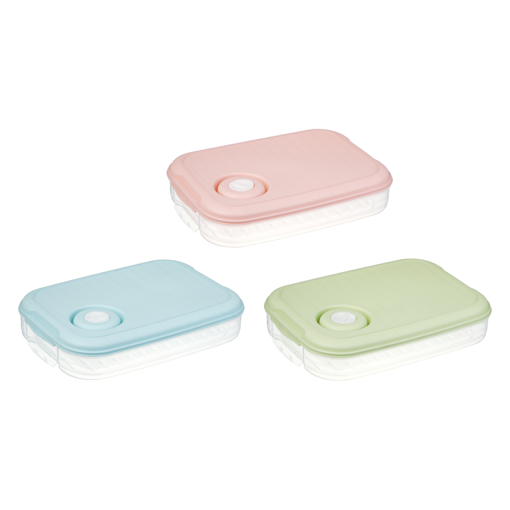 Контейнер для хранения и заморозки продуктов, пластик, 30x21x5,5см, арт.№ 861-529