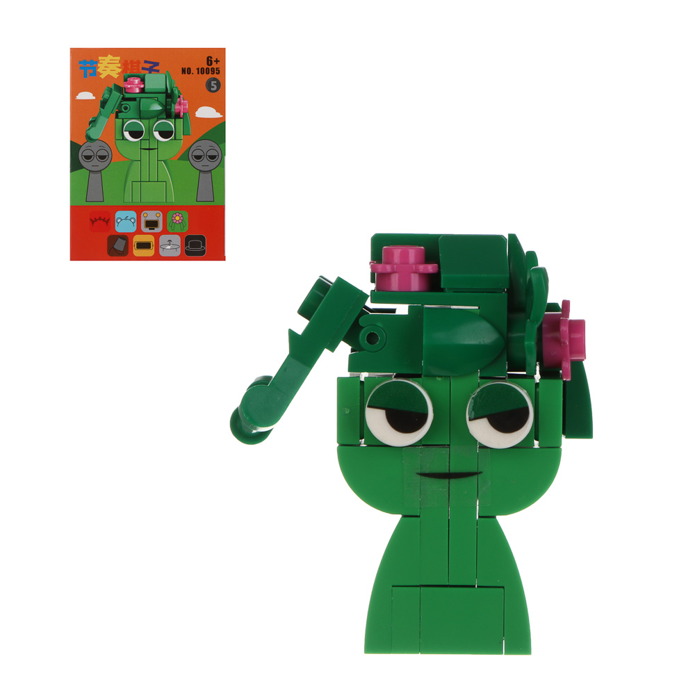 ИГРОЛЕНД Конструктор "Поющие монстрики", 8х3,5х11 см, ABS, 8 видов, арт.№ 858-079