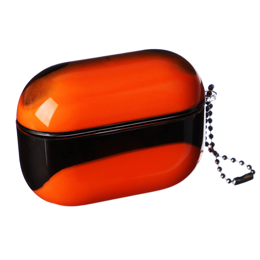Чехол для наушников BY Pods Pro 1/2, светящийся, пластик, оранжевый, арт.№ 470-320