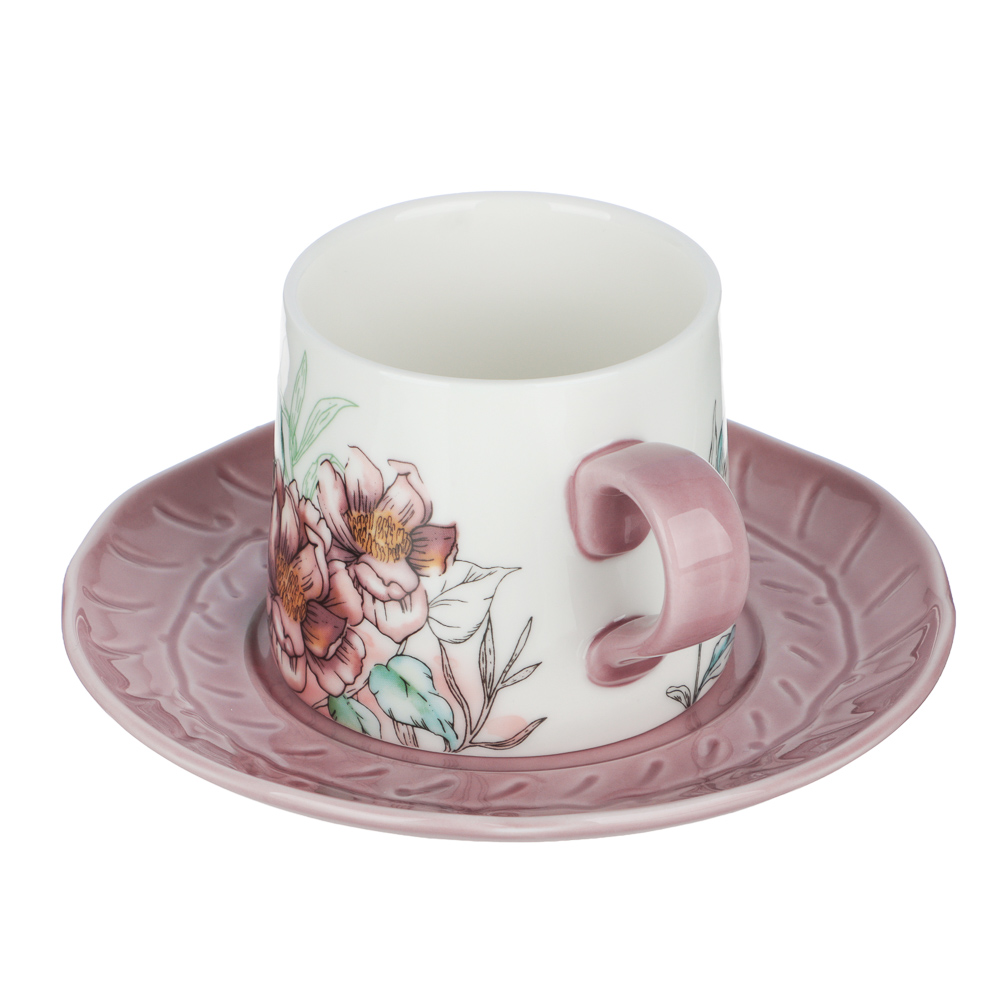 Набор чайный 2 пр., 180мл, MILLIMI, Сирень, фарфор, арт.№ 802-573