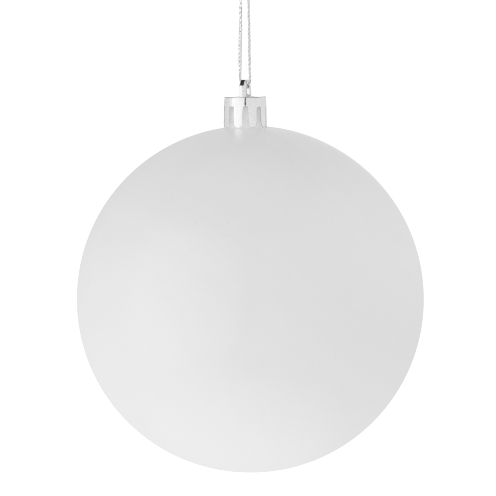 СНОУ БУМ Шар 10см пластик, белый, 26-242, арт.№ 372-729