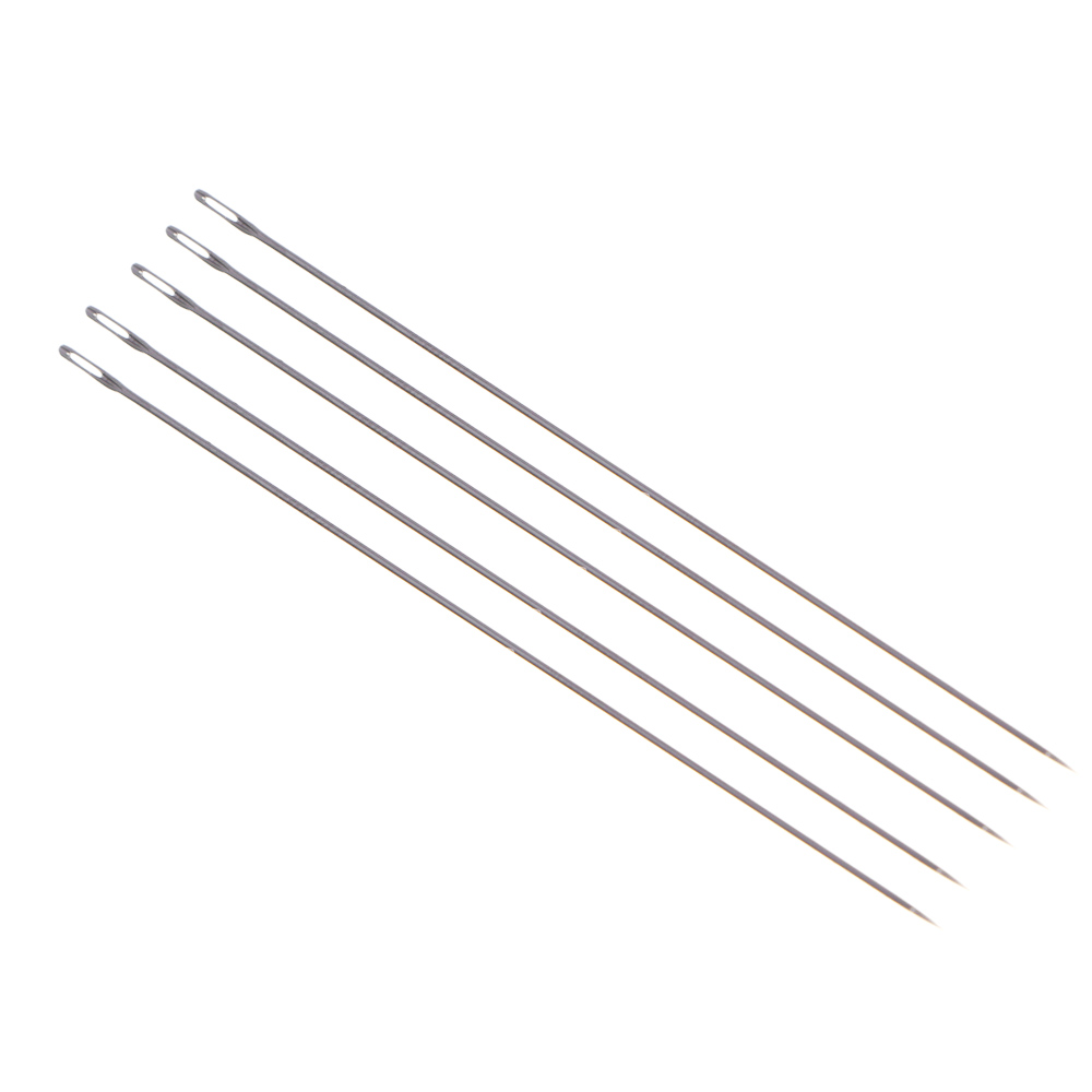 Иглы швейные для бисера, d = 0,55 мм, 5,5 см, 5 шт, арт.№ 308-370