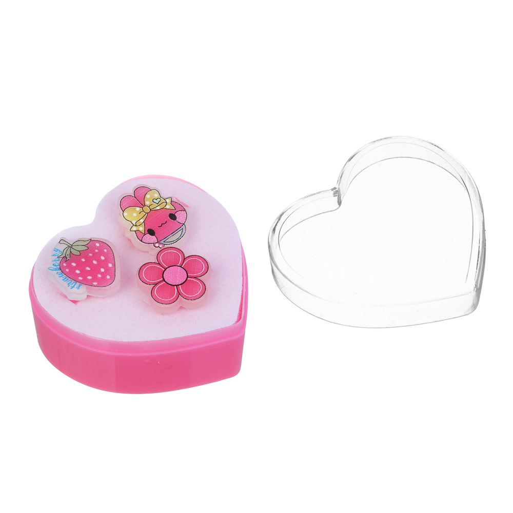 ЮНИLOOK Набор детских колец 3 шт, пластик, р-р универсальный, в ассортименте, арт.№ 316-368