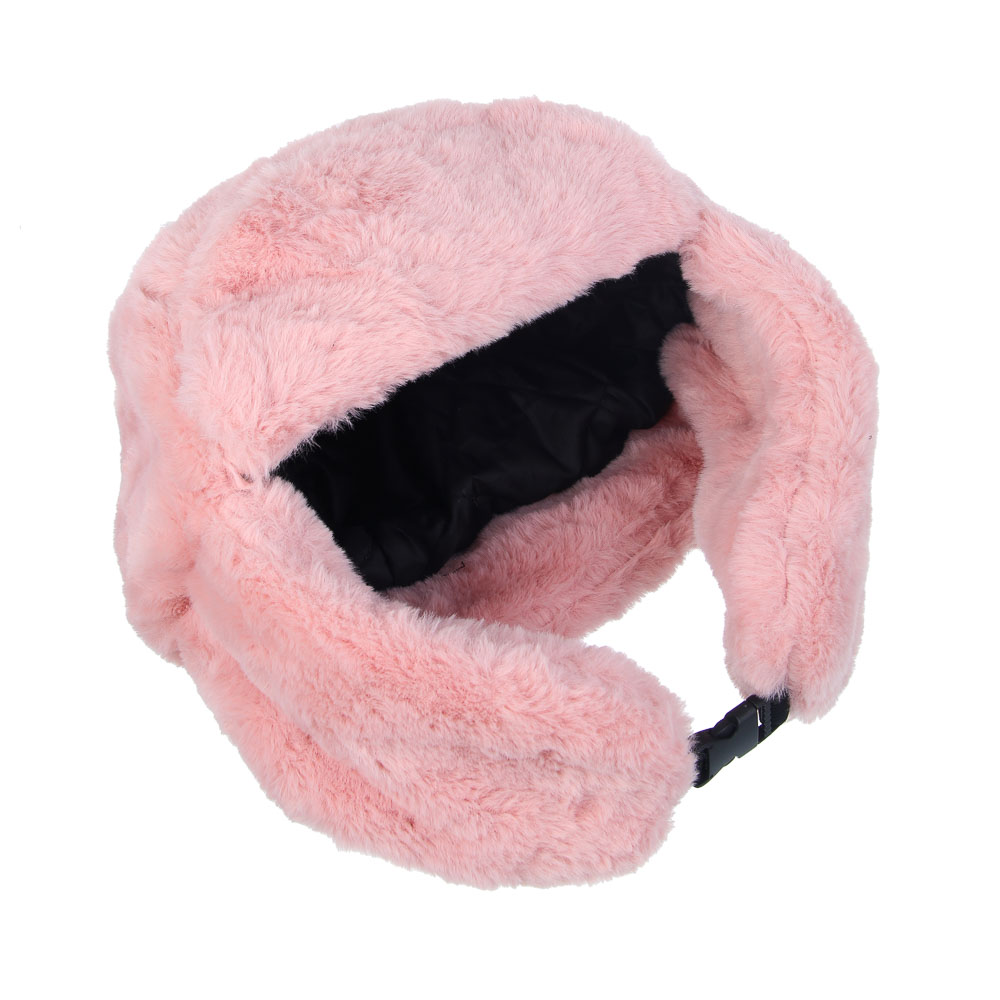 GALANTE Шапка-ушанка женская из экомеха, р.56, 100% полиэстер, цвета в ас-те, ОЗ25-18, арт.№ 314-989