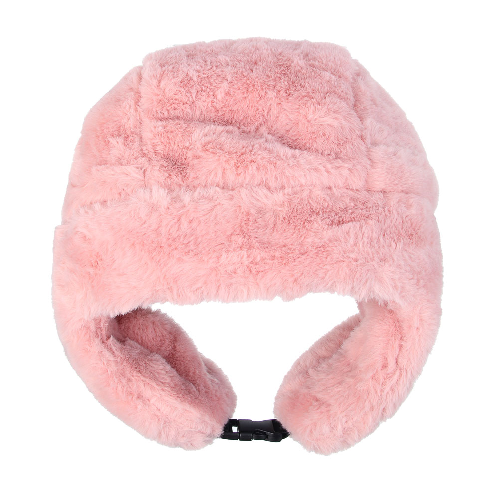 GALANTE Шапка-ушанка женская из экомеха, р.56, 100% полиэстер, цвета в ас-те, ОЗ25-18, арт.№ 314-989