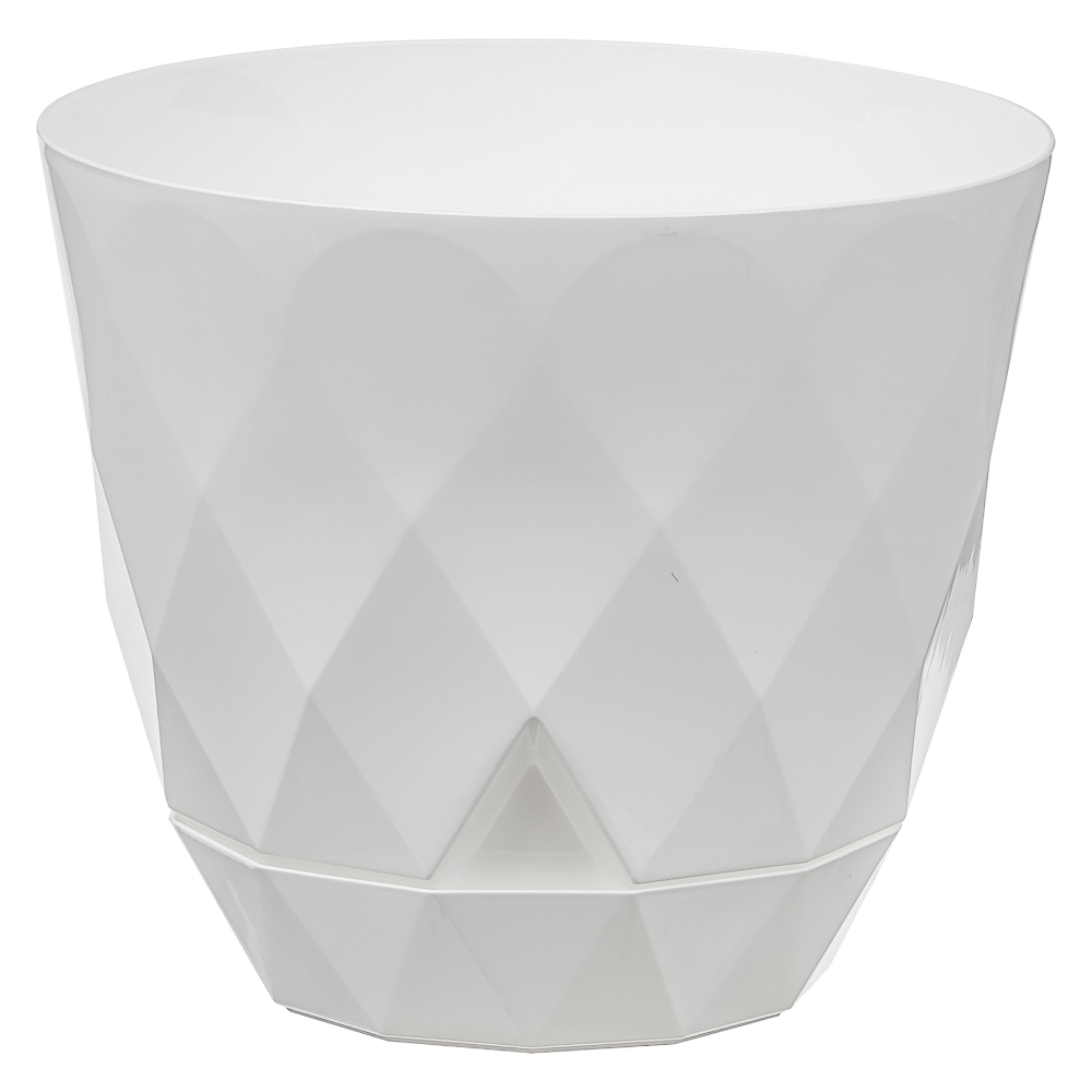 Горшок Laurel 4,5л, d22см, h19см с поддоном белый, арт.№ 164-378