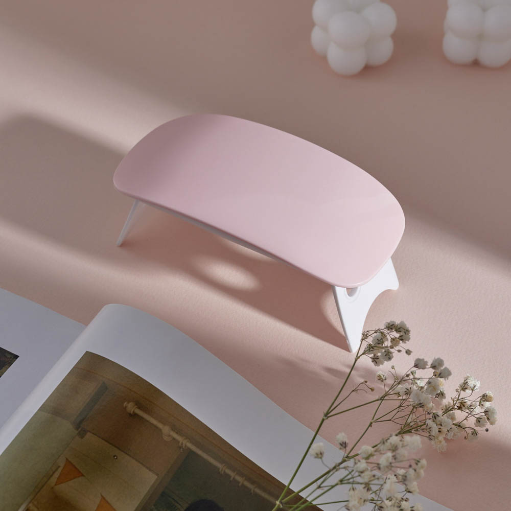 ЮL UV/LED Лампа-мини с USB проводом, 13,1х6,7х1,9см, 6W, пластик, розовый, арт.№ 330-535