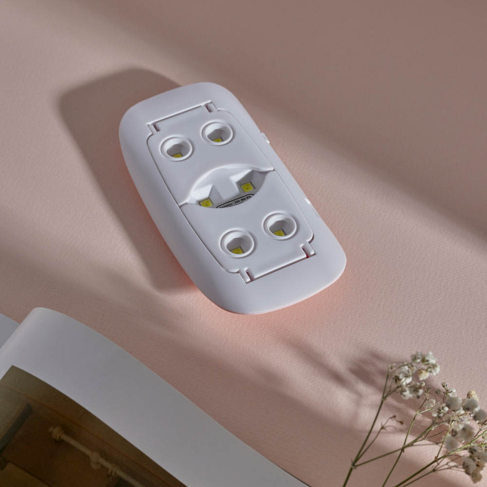 ЮL UV/LED Лампа-мини с USB проводом, 13,1х6,7х1,9см, 6W, пластик, розовый, арт.№ 330-535