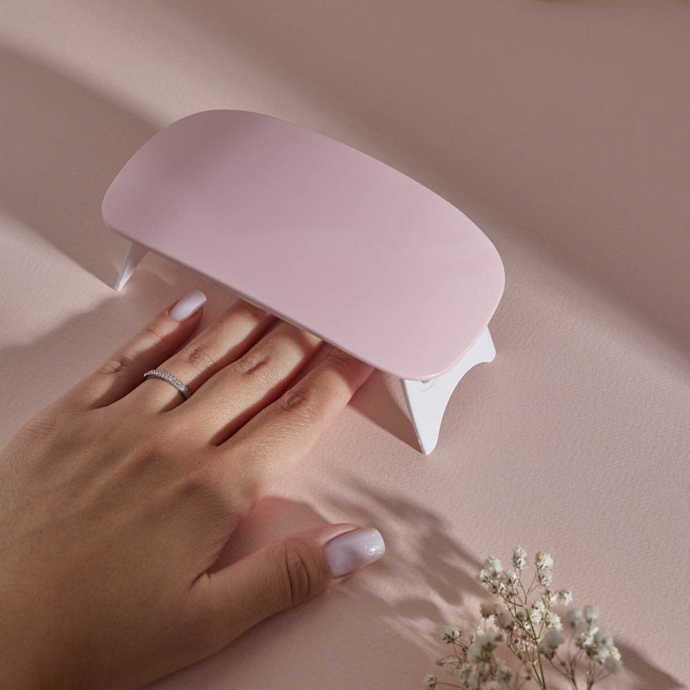 ЮL UV/LED Лампа-мини с USB проводом, 13,1х6,7х1,9см, 6W, пластик, розовый, арт.№ 330-535