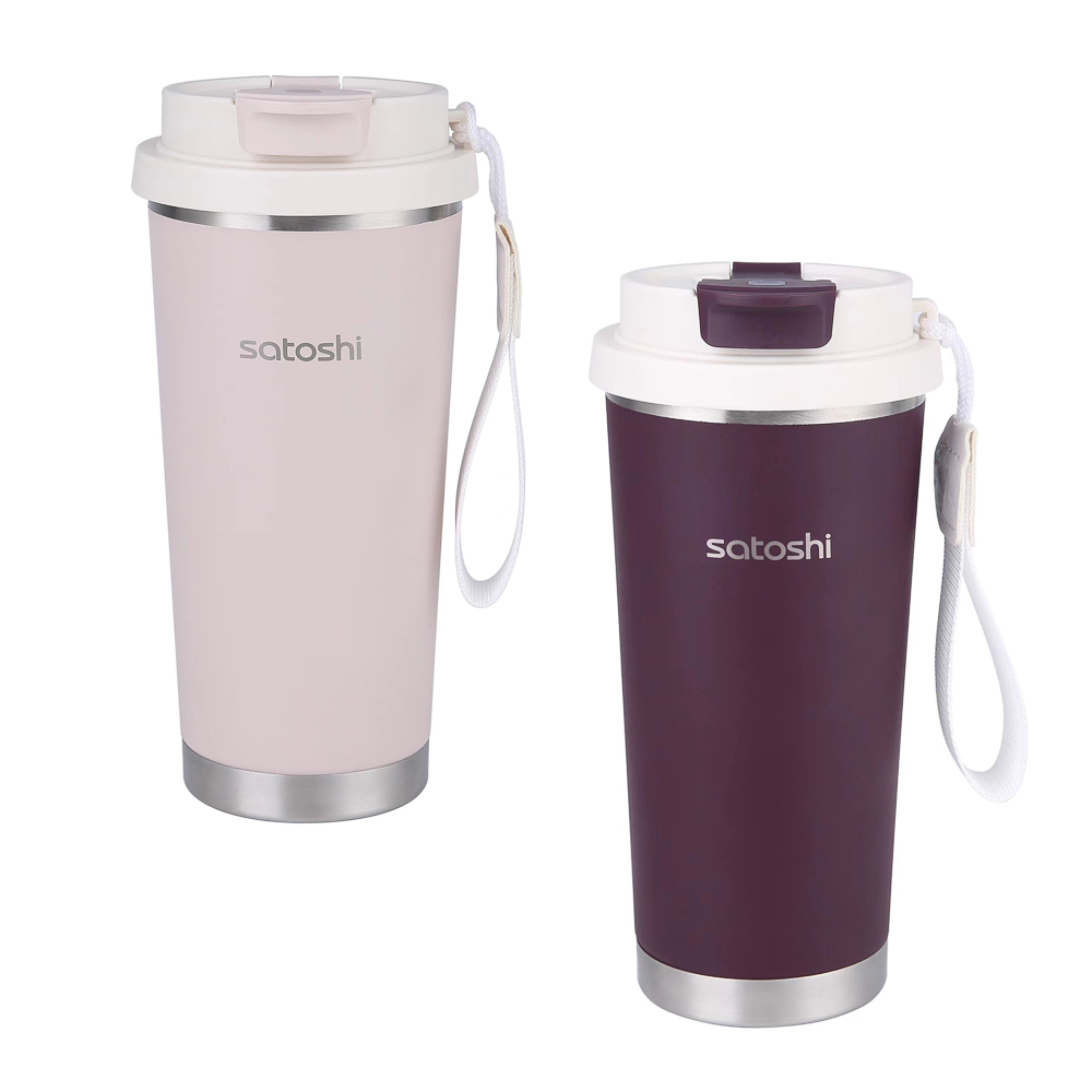 Термос-кружка тм SATOSHI Бургунди 500мл, нержавеющая сталь 18/10, 2 цвета, арт.№ 841-924