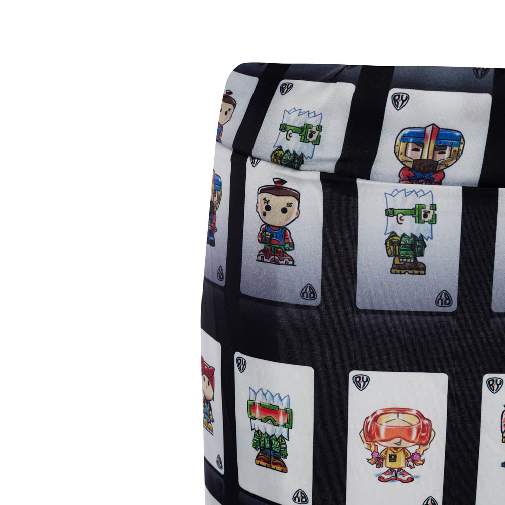Пижама "Cards" black, унисекс, черный с рисунком, разм. one size, арт.№ 080-027