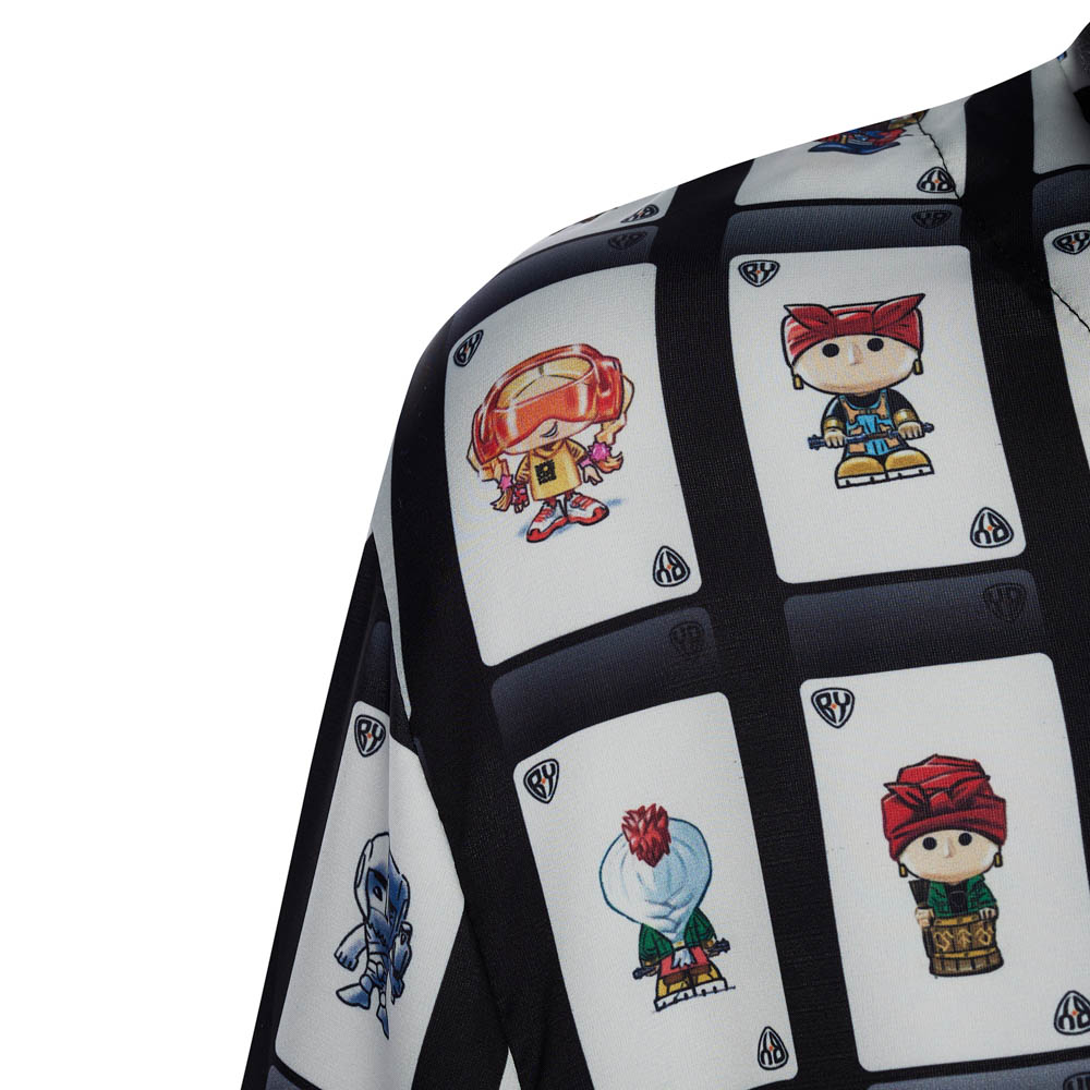 Пижама "Cards" black, унисекс, черный с рисунком, разм. one size, арт.№ 080-027