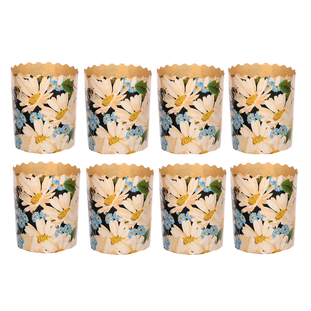 Набор форм пекарских бумажных (d60, h70 мм), 8 шт, арт hk53767, арт.№ 513-178