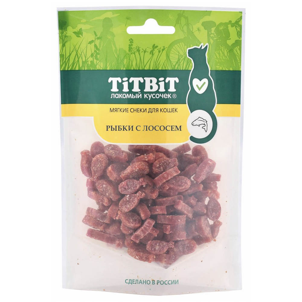 Лакомство для кошек Titbit, рыбки с лососем, 50 г, арт.№ 242-013