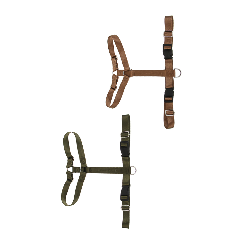 Шлейка для животных тм VETTA, нейлон, хаки/беж, размер L, арт.№ 273-583