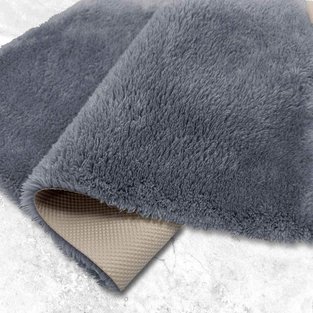 Коврик плюшевый 40х60 т.серый 03, арт.№ 462-843