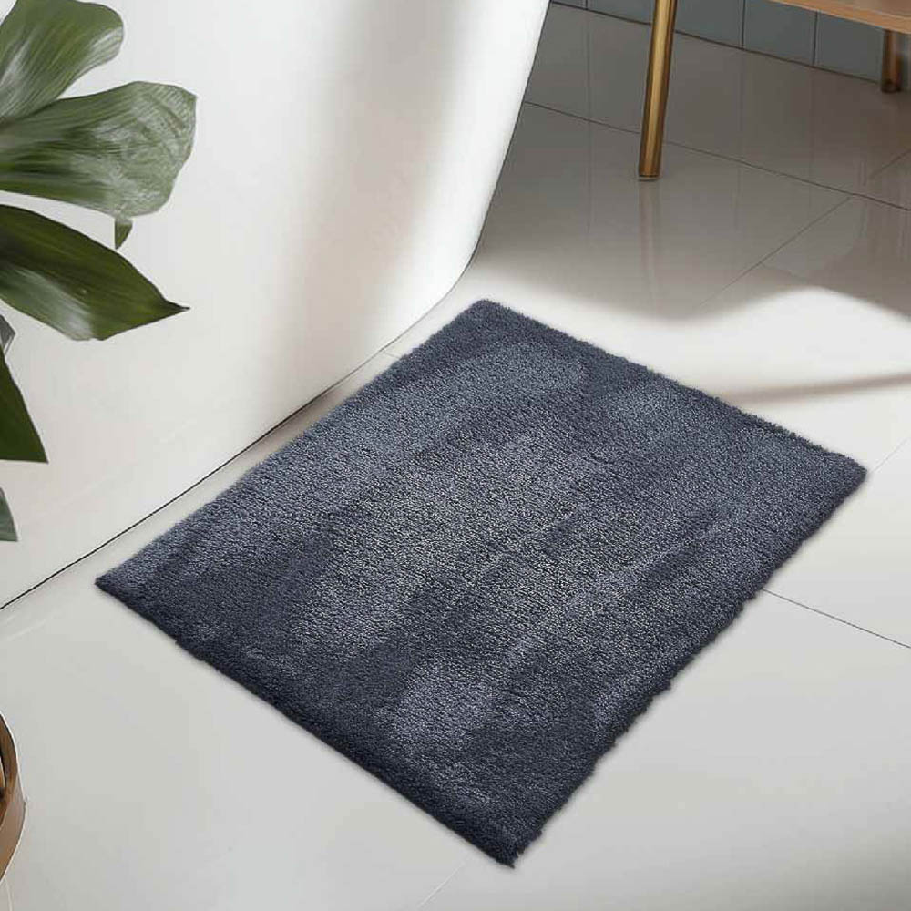 Коврик плюшевый 40х60 т.серый 03, арт.№ 462-843