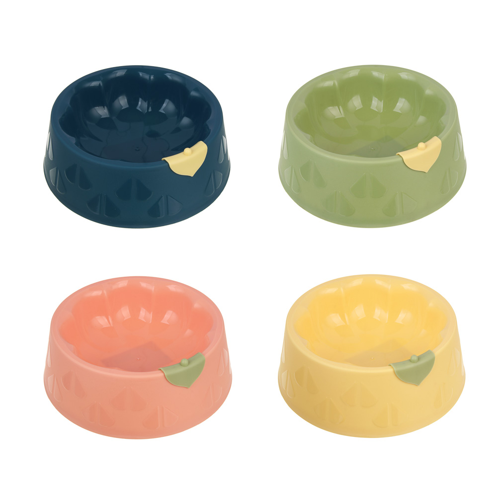 VETTA Миска для домашних животных пластмасса, 6х18 см, 480 мл, с листиком, арт.№ 273-138