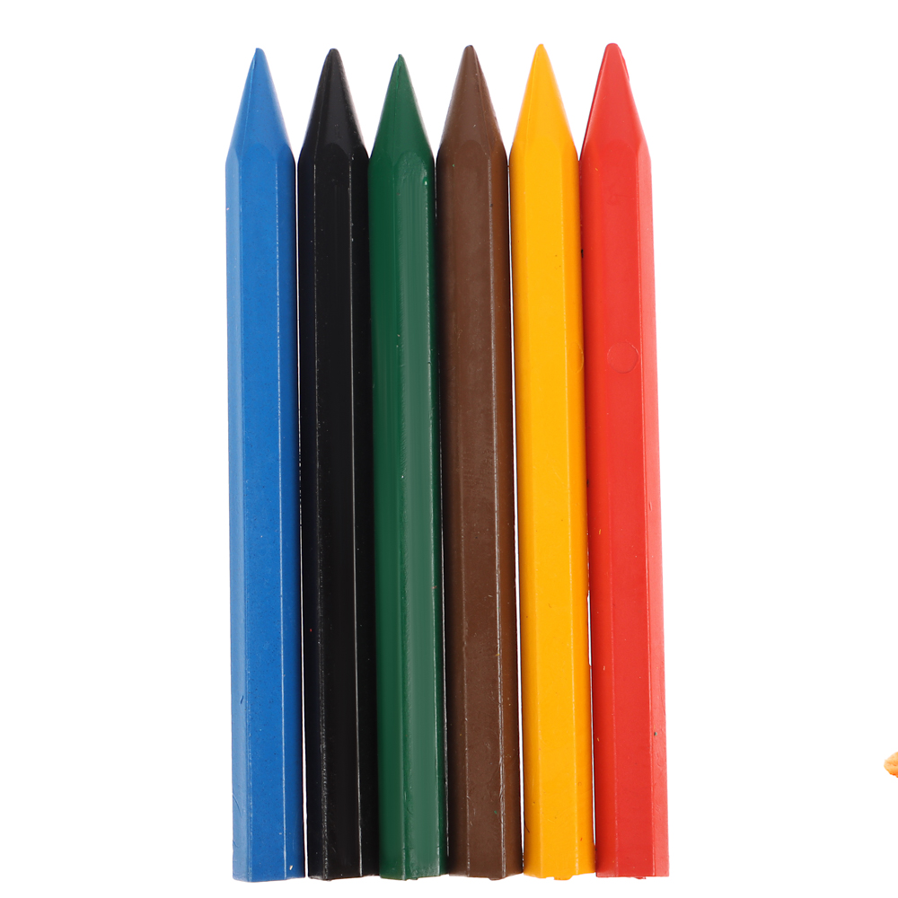 Восковые мелки "ZOO" (шестигранные) 6 цв., арт.№ 232-019