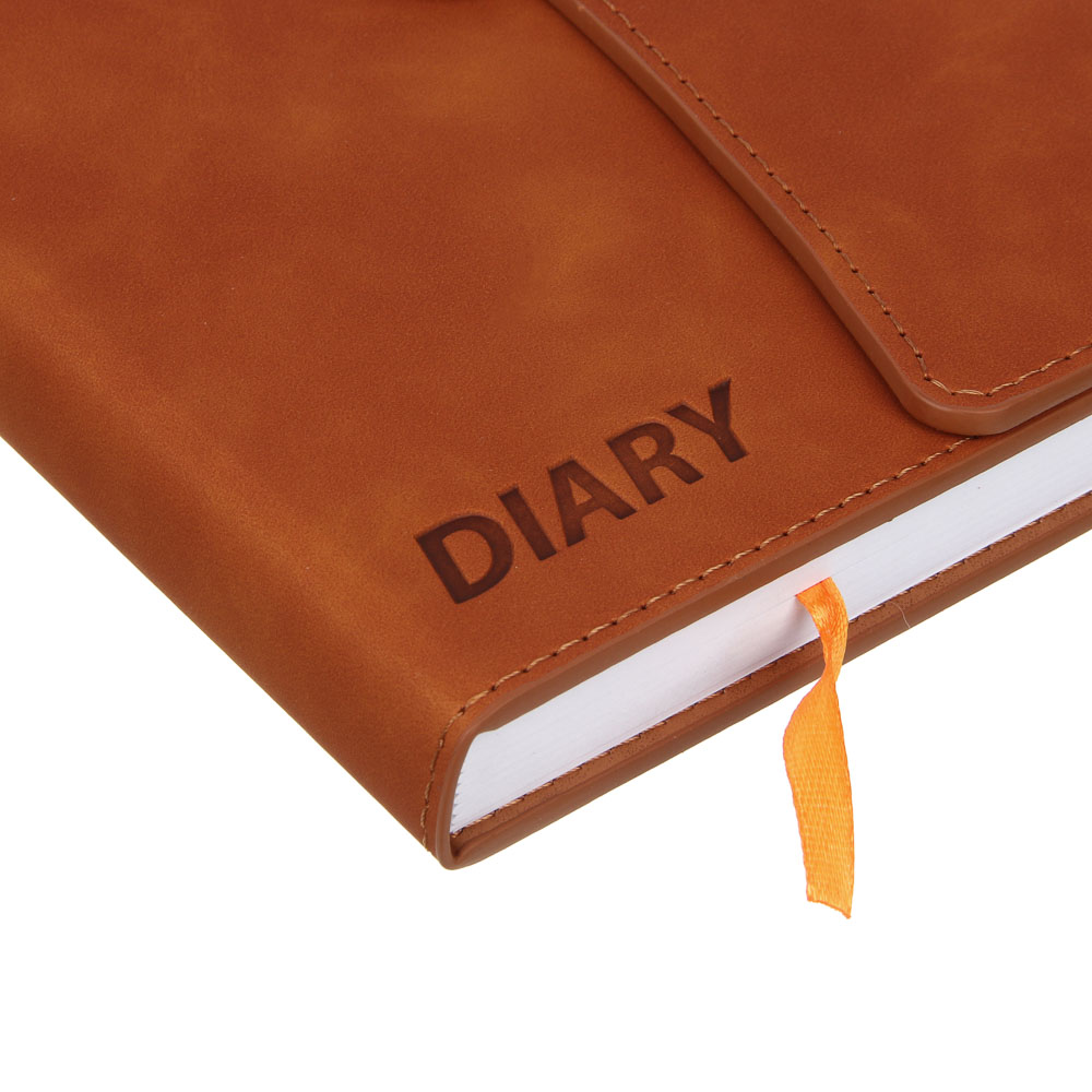 Ежедневник недатированный "ПРОВАНС" А5, 320 страниц, твердая обложка искусственная кожа, клапан, магнитная застежка, коричневый, арт.№ 572-248