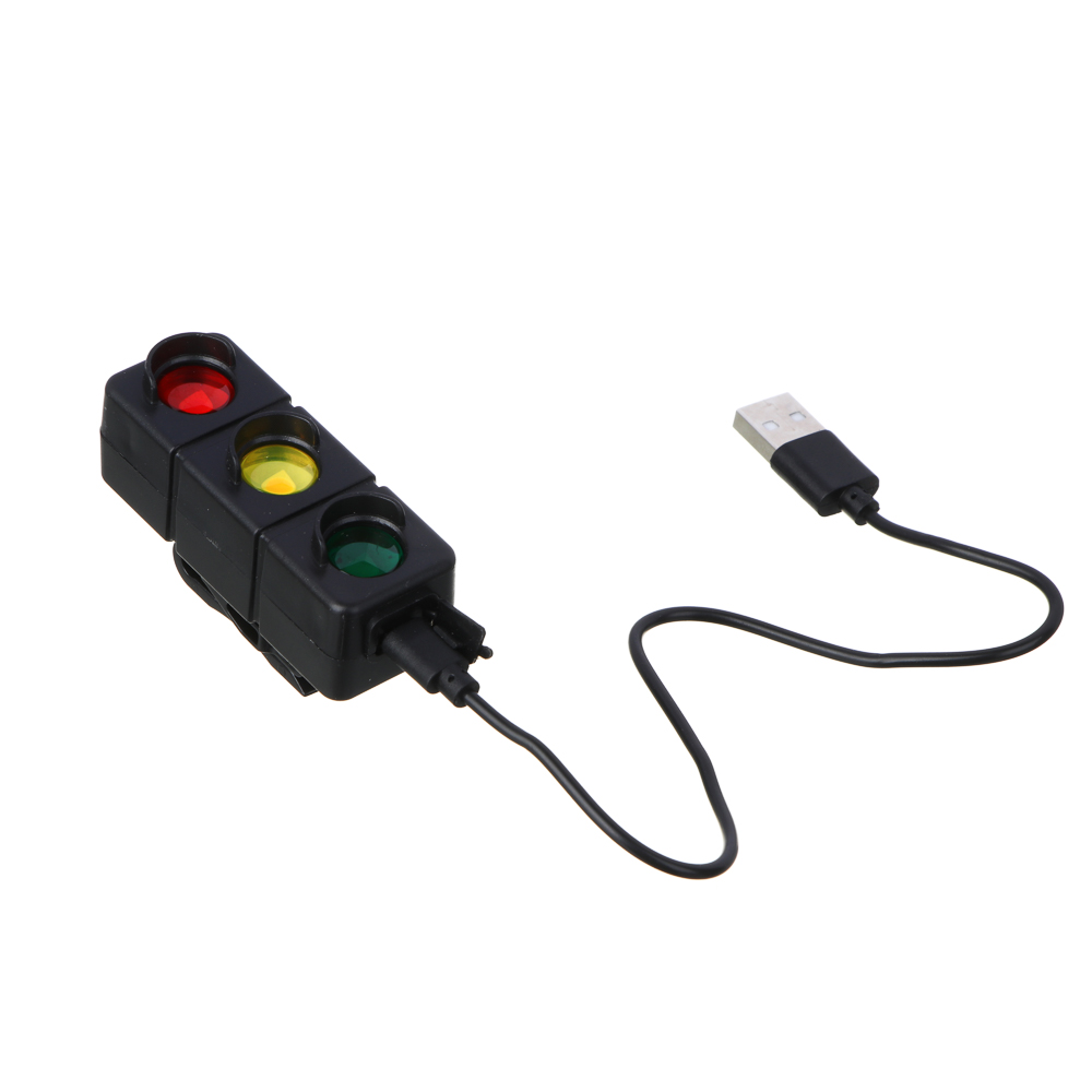 SILAPRO Фонарь задний 6.5х2.5см, 3LED, 7 реж., ABS, USB, арт.№ 195-008
