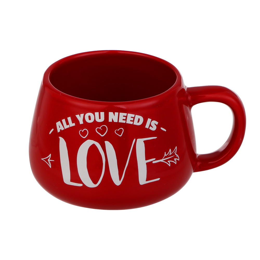 Кружка тм LADECOR "Love", 360 мл, керамика, 2 вида, арт.№ 531-111