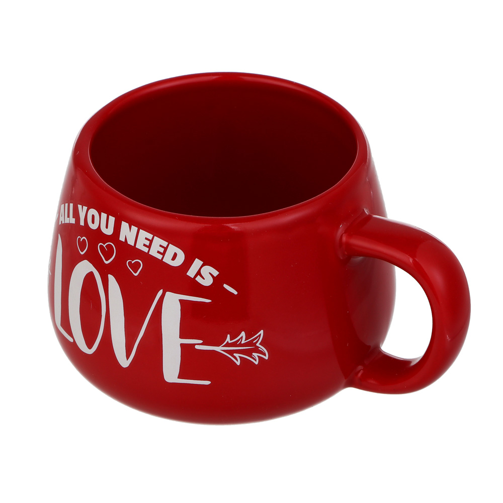 Кружка тм LADECOR "Love", 360 мл, керамика, 2 вида, арт.№ 531-111
