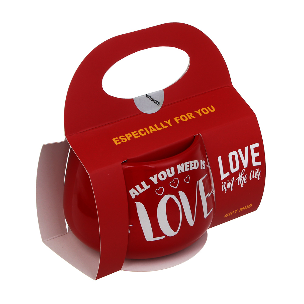 Кружка тм LADECOR "Love", 360 мл, керамика, 2 вида, арт.№ 531-111