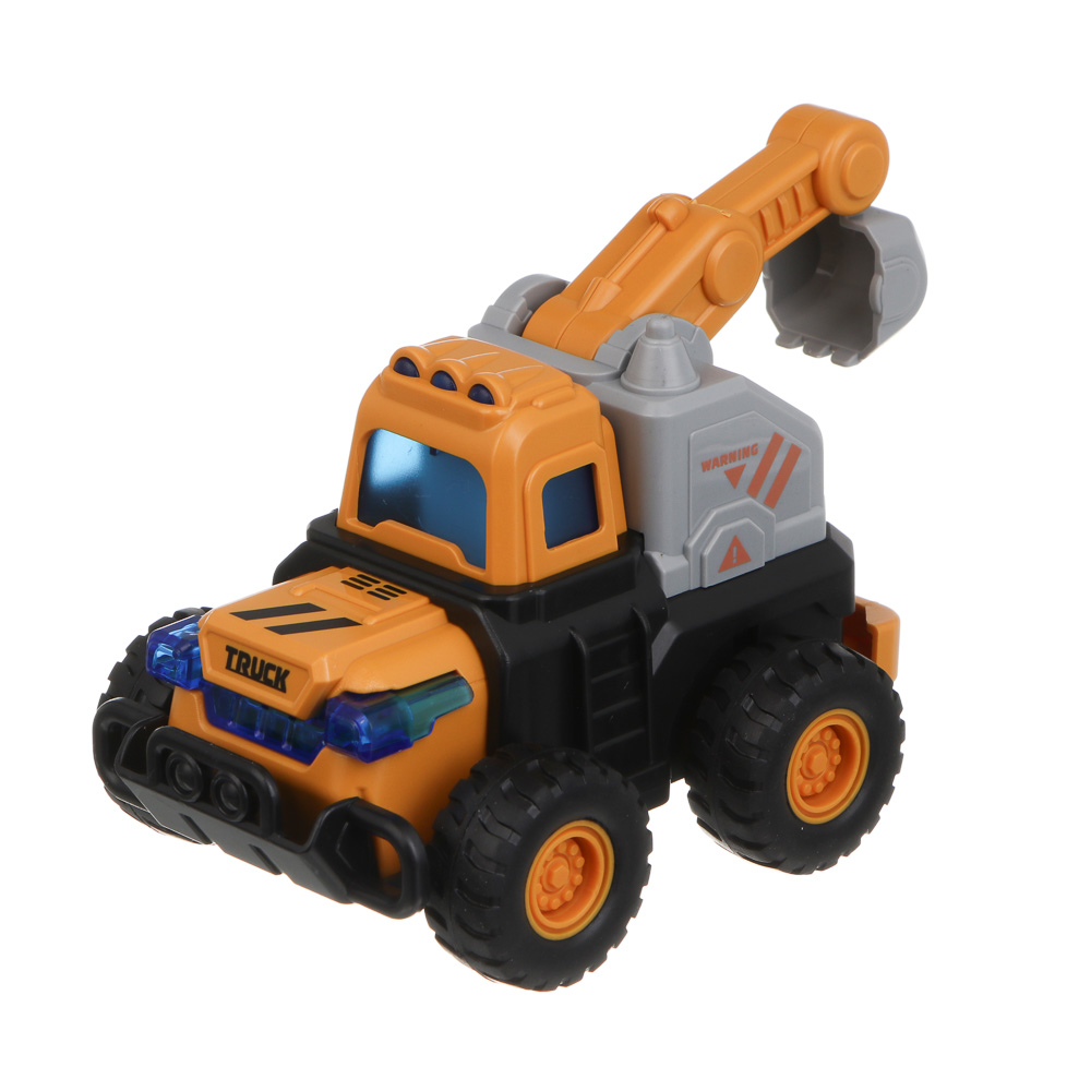 ИГРОЛЕНД Машинка инерционная "Спецтехника", трещотка, ABS, 12,5х7х7,5 см, 4 дизайна, арт.№ 292-483