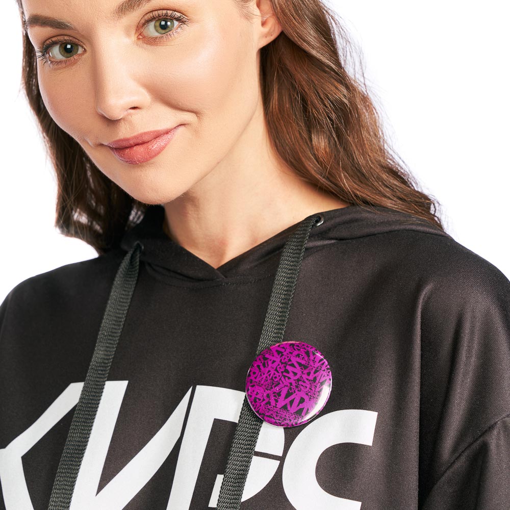 Значок круглый на булавке "КИРЯ", пластик, металл, 5,6 см, арт.№ 006-005