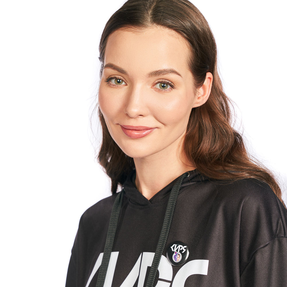 Значок круглый на булавке "КИРЯ", пластик, металл, 5,6 см, арт.№ 006-005