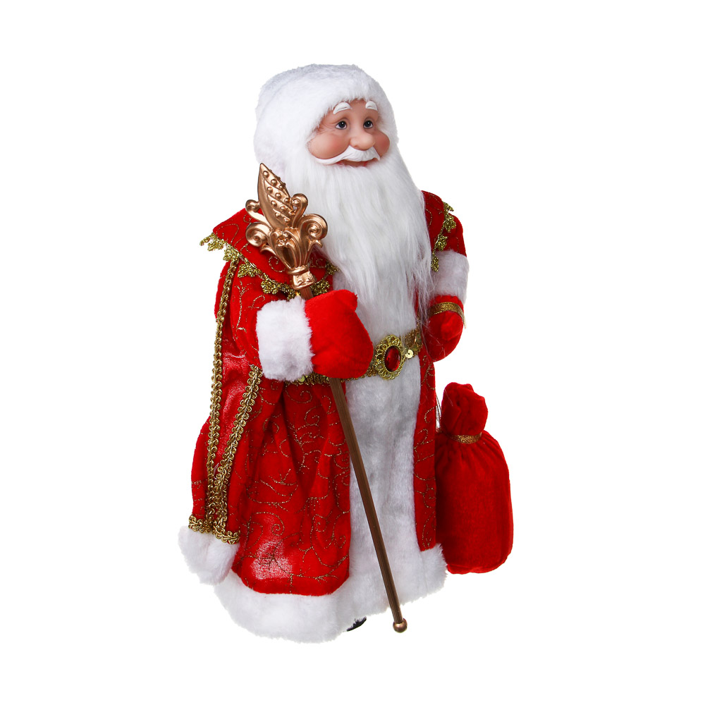 СНОУ БУМ Дед Мороз 42 см, красный, PVC, полиэстер, арт.№ 140-112