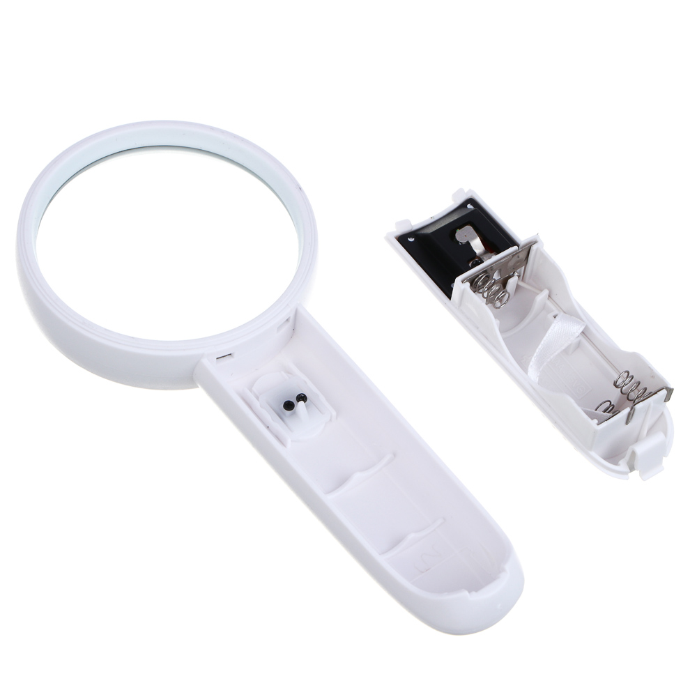 Лупа с LED подсветкой, d6,5см, пластик, стекло, 3xAAA (не входят в комплект), арт.№ 308-377