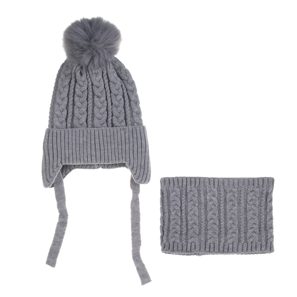 GALANTE Комплект 2 пр.: шапка р.50, шарф-снуд 17х21см, 100% акрил, цвета в ас-те, ОЗ25-23, арт.№ 314-994