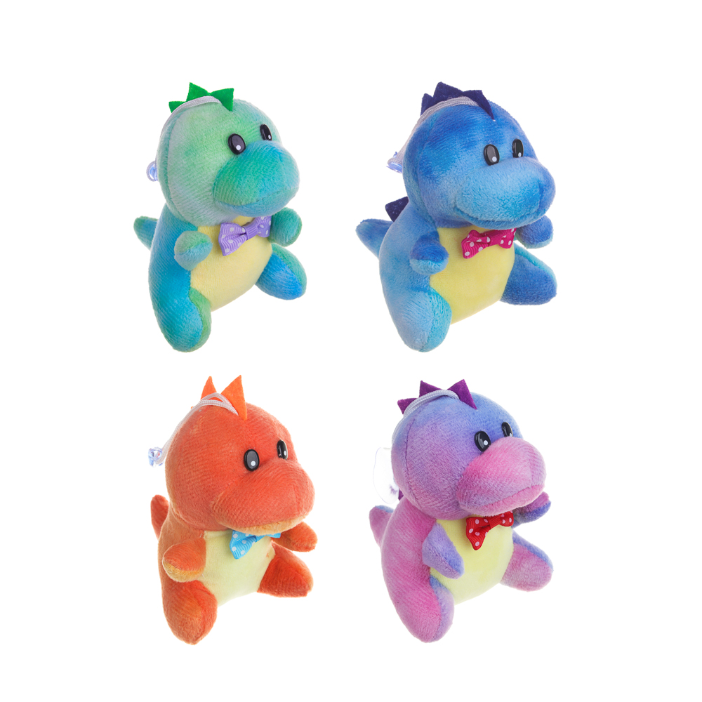 МЕШОК ПОДАРКОВ Игрушка мягкая в виде животных "Радужный дракон", полиэстер, 10х10х7см, 4 цвета, арт.№ 264-402