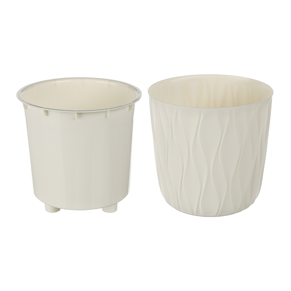 Горшок для цветов с дренажной вставкой Desert 2,3л, d157мм, h152мм, микс цветов, арт.№ 164-416