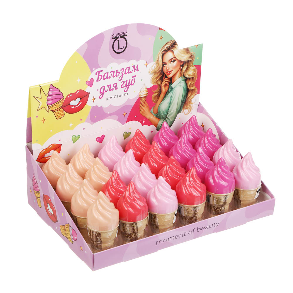 Бальзам для губ тм ЮНИLOOK Ice Cream 10 гр, арт.№ 022-199