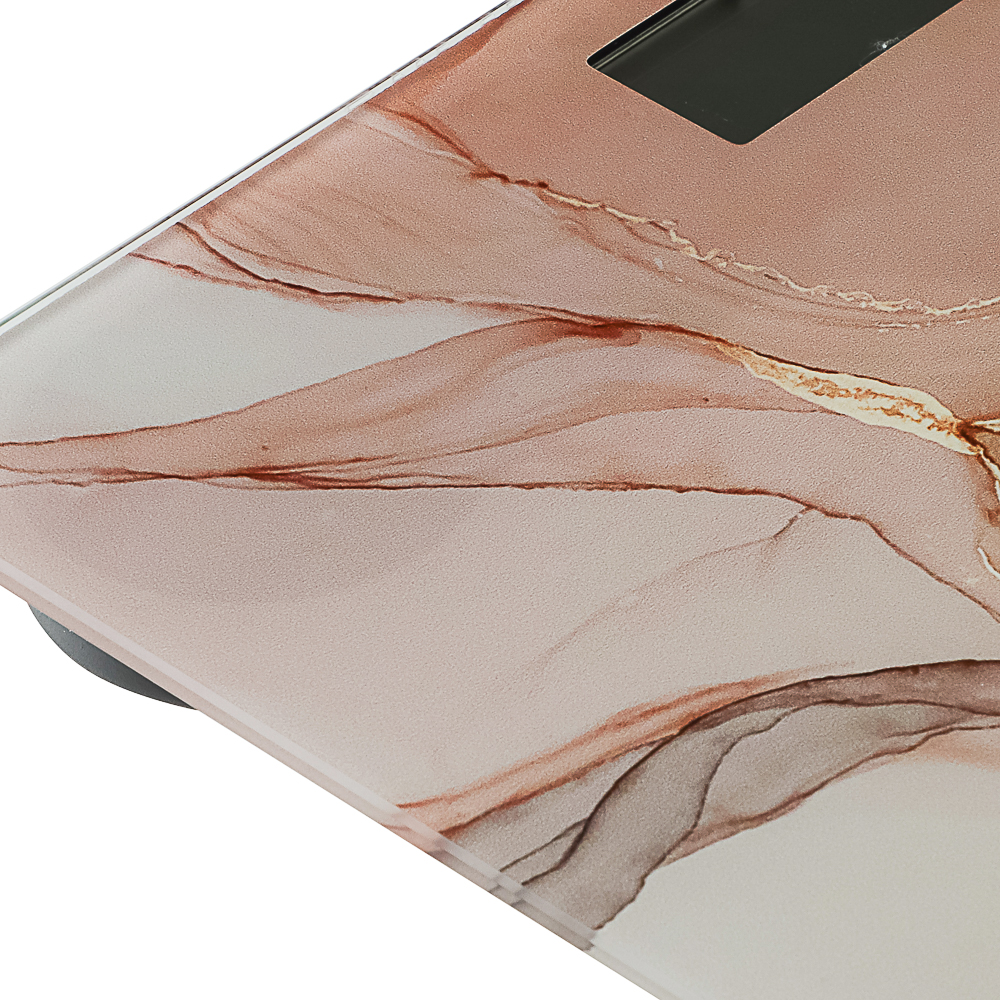 LEBEN Весы напольные электронные "Абстракция", ЖК-дисплей, макс. нагр.до 180кг, 26х26х0,5см, арт.№ 252-089