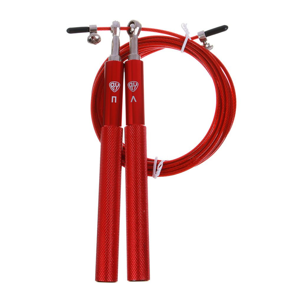 Скакалка скоростная тм BY Русские Супергерои, 3м, 2.8мм, PVC, алюминий, сталь, арт.№ 190-027