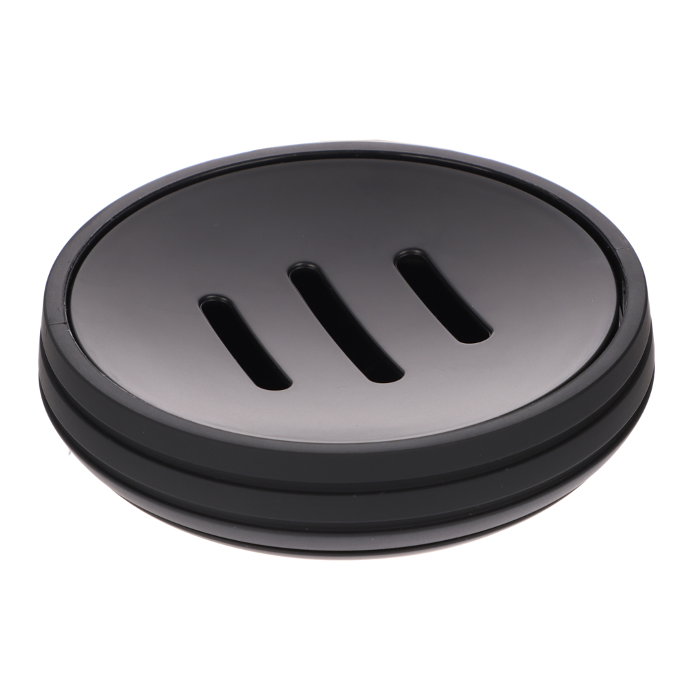 Мыльница LAGO, чёрный, пластик, SWP-2410-BLK-04, арт.№ 463-549