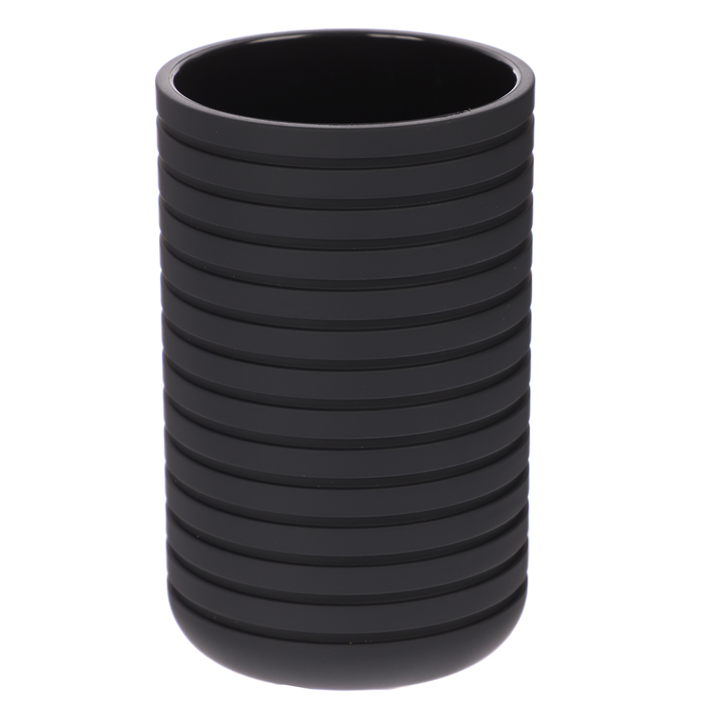 Стакан LAGO, чёрный, пластик, SWP-2410-BLK-02, арт.№ 463-550